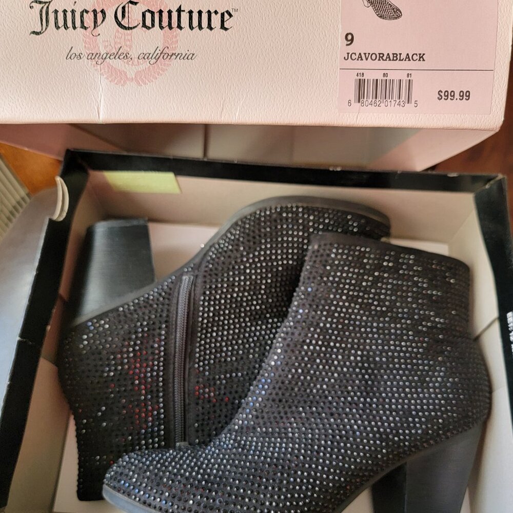 Juicy Couture Avora Black Studded Bootie
